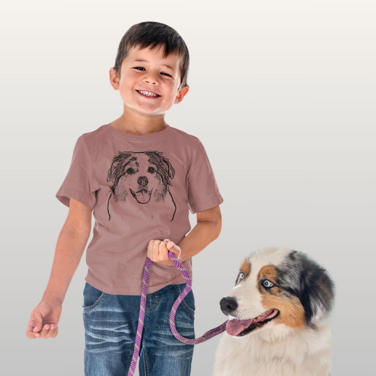 Custom Pet Portrait Youth T Shirt