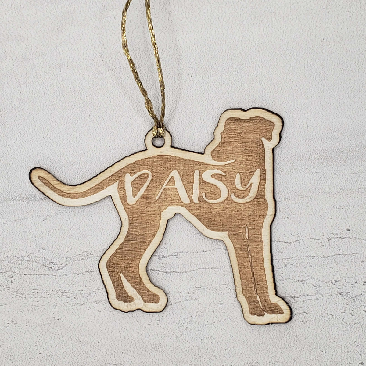Personalized Dog Wood Ornament / Key Chain