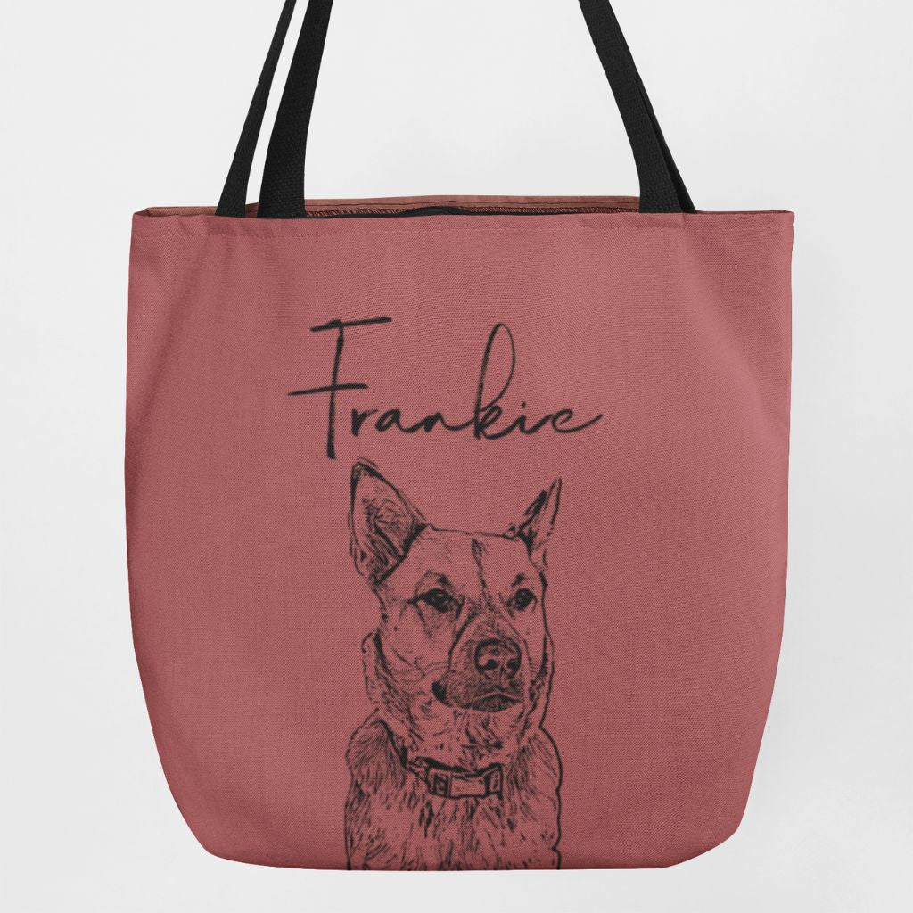 Custom Pet Portrait Tote Bag