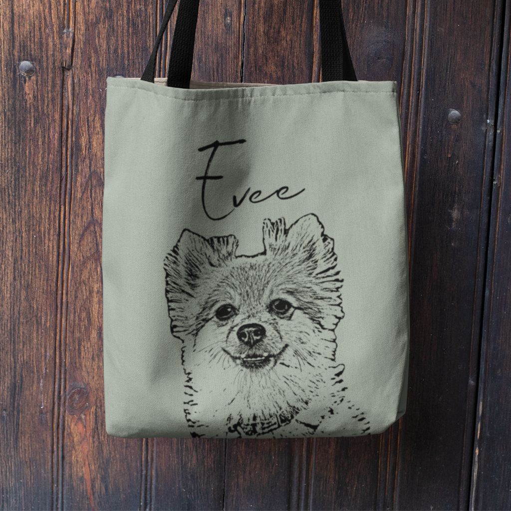 Custom Pet Portrait Tote Bag