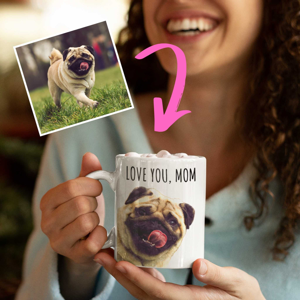 GoodBarks Personalized Peekaboo Mug