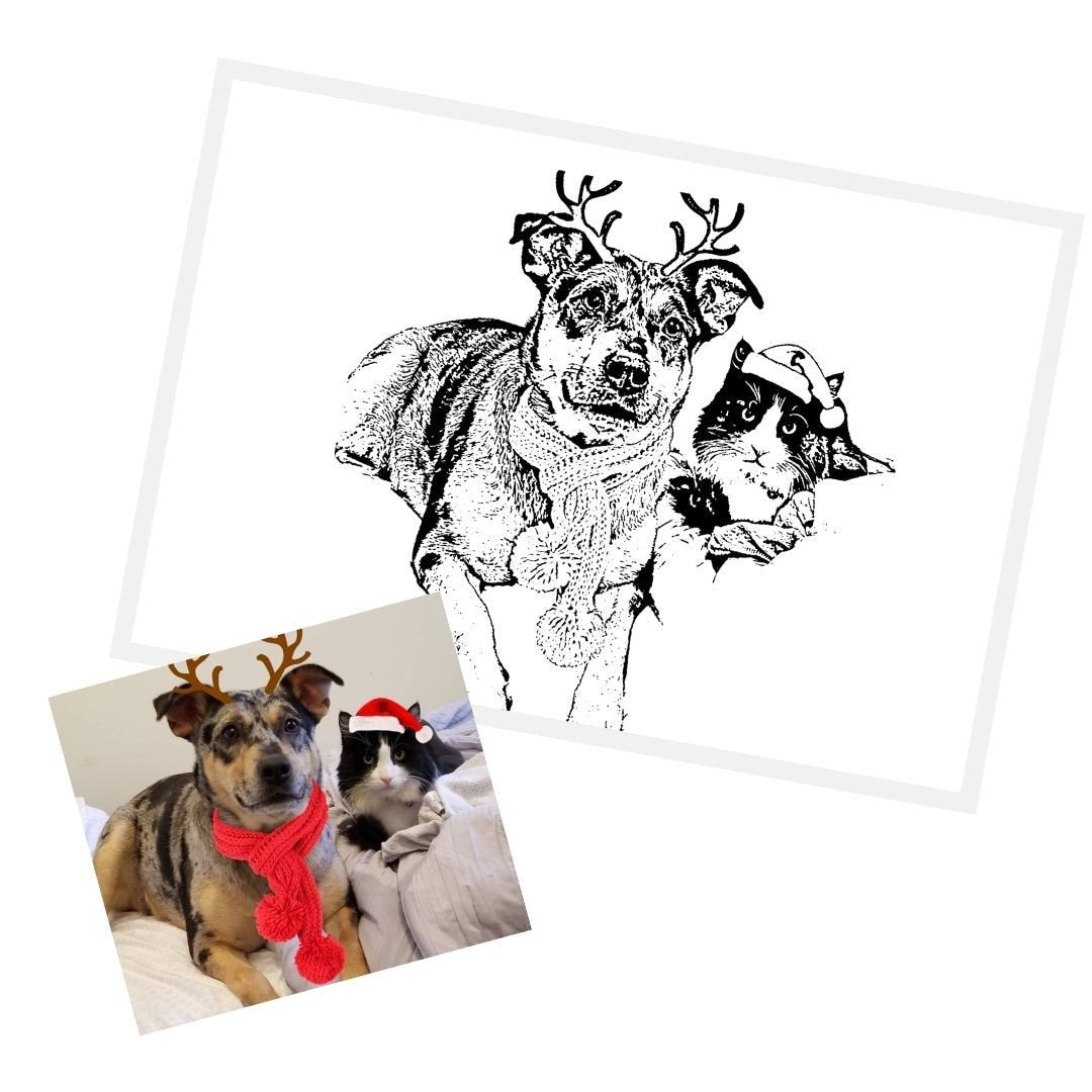 Custom Ink Portrait (Digital Download) - GoodBarks