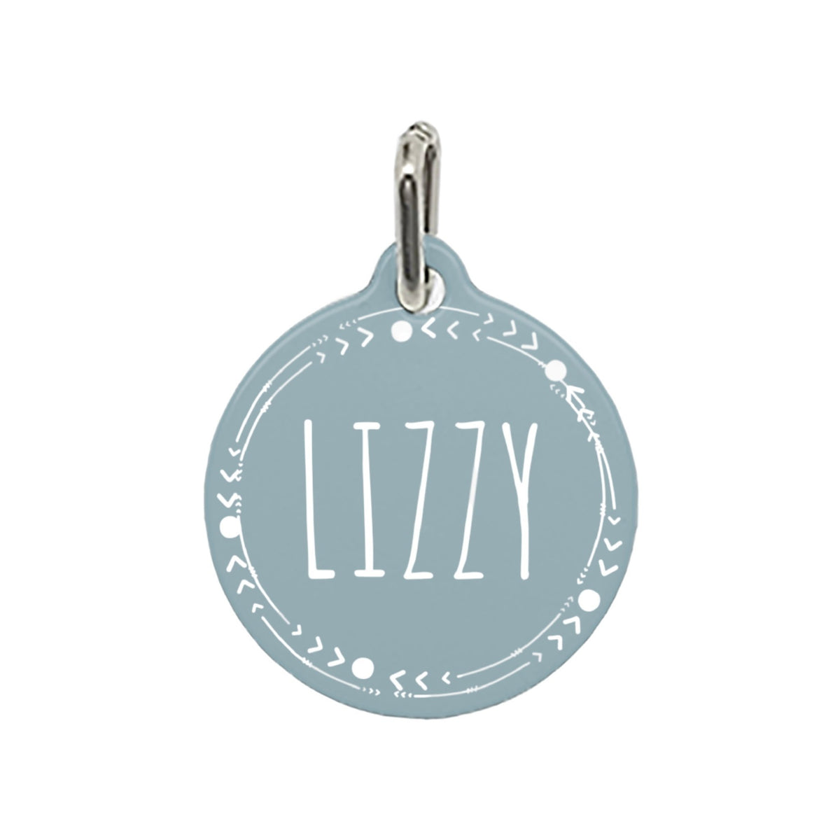 Custom Pet Tag - Modern Wreath - GoodBarks