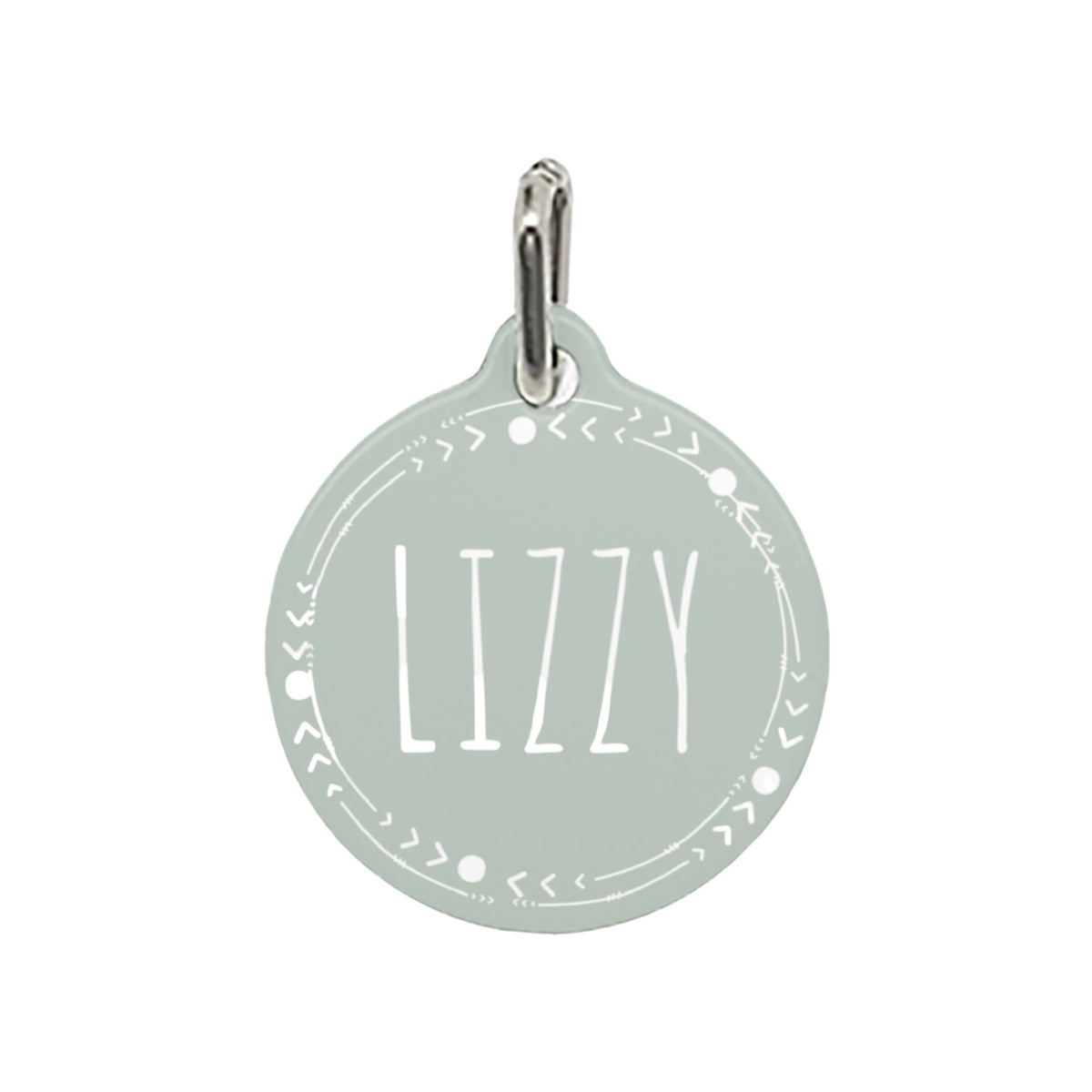 Custom Pet Tag - Modern Wreath - GoodBarks