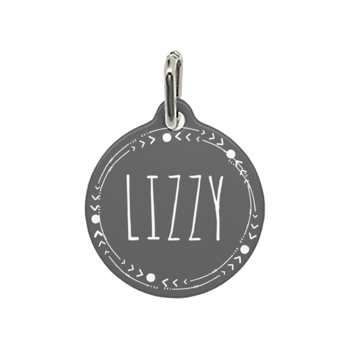 Custom Pet Tag - Modern Wreath - GoodBarks